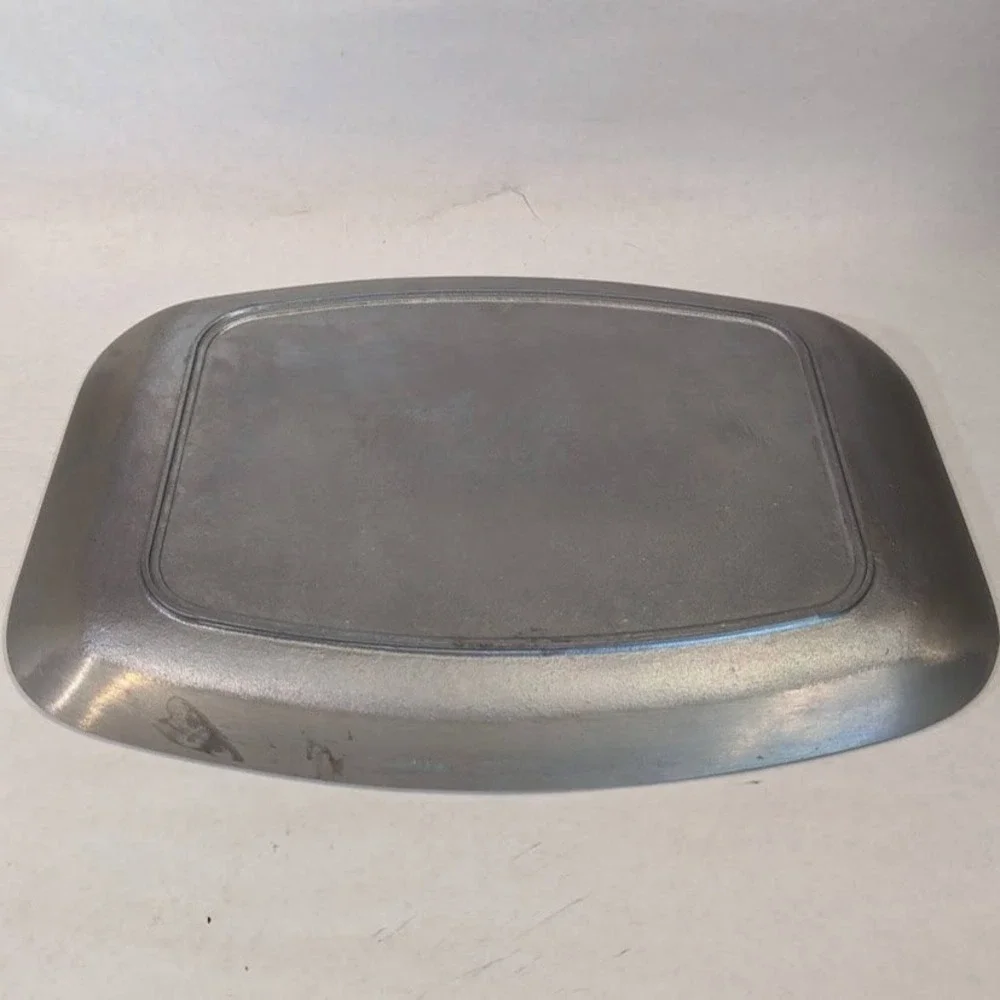 Vtg Gladmark Burbank Teak Wood Aluminum Steak Sizzler Platter Tray MCM Vintage